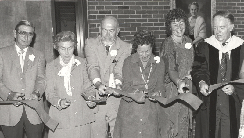 Ribbon cutting at Wilson Galleries in Krannert Fine Arts Building--April 1979.jpg