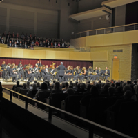 Wind Ensemble Performing at Opening Gala