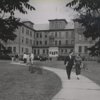 Old Main & Students