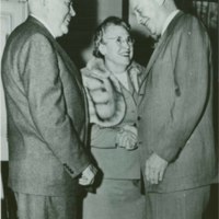 Mr. and Mrs. Wilson with President Eisenhower