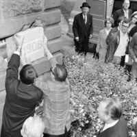 Old Main Cornerstone Removal