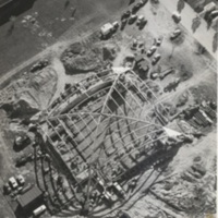 O. C. Lewis Gymnasium Aerial Construction