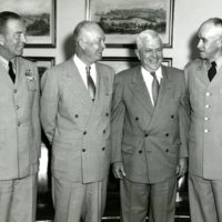 Radford, Eisenhower, Wilson, Bradley